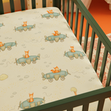 Дитяче простирадло на резинці Поплін Plane