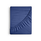 Простирадло на резинці Поплін Navy Blue