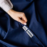 Простирадло на резинці Поплін Navy Blue