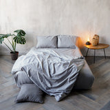 Простирадло на резинці Поплін Light Grey