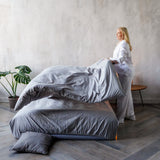 Простирадло на резинці Поплін Light Grey