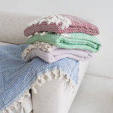 Плед бавовняний Soft - Blue