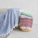 Плед бавовняний Soft - Blue