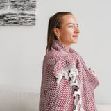 Плед бавовняний Soft - Bordo