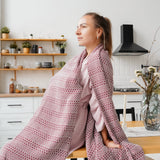 Плед бавовняний Soft - Bordo