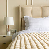 Комплект постільної білизни Страйп Сатин Royal White