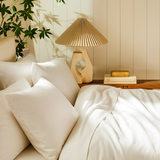 Комплект постільної білизни Сатин Premium White