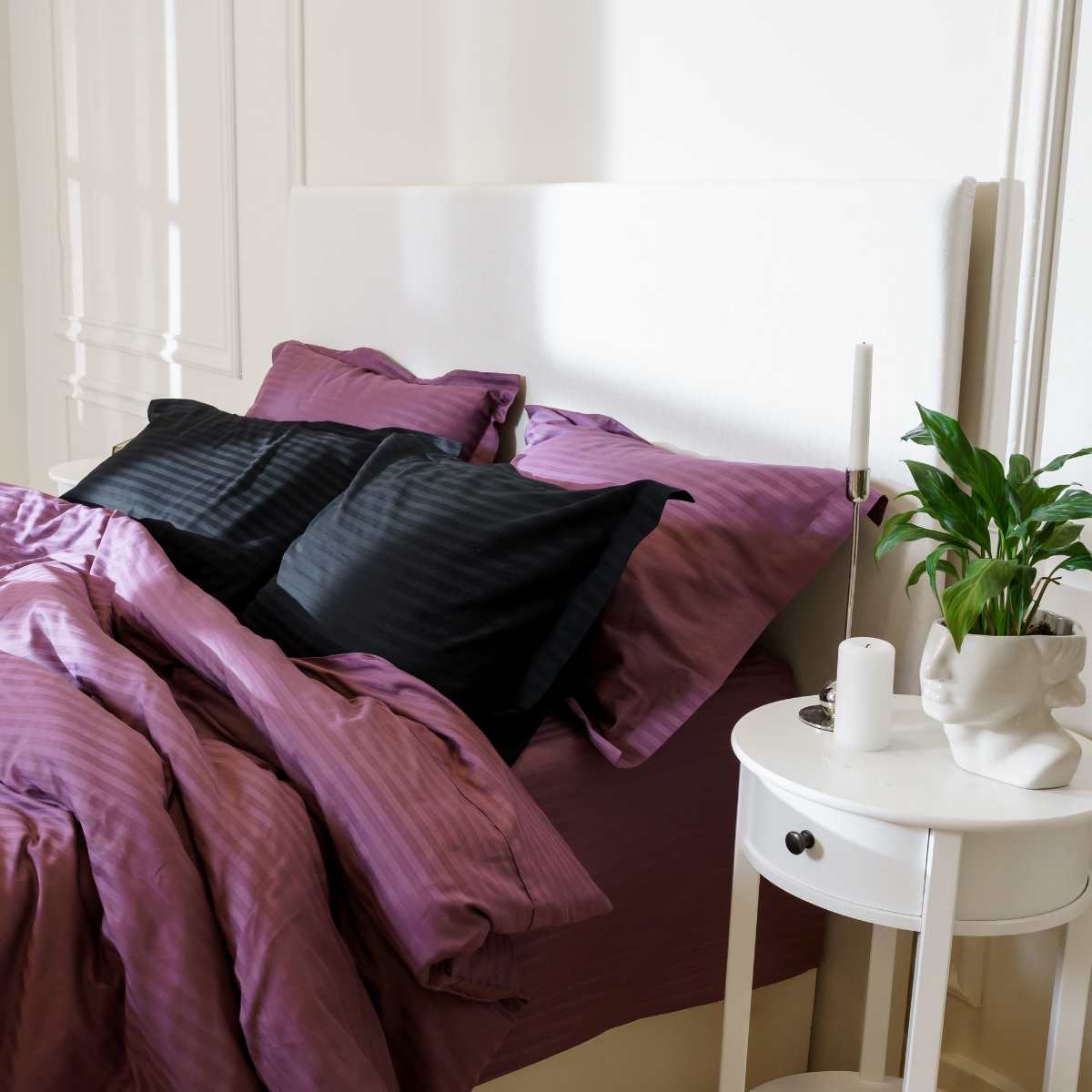 Набір наволочок Страйп Сатин Vesuvio