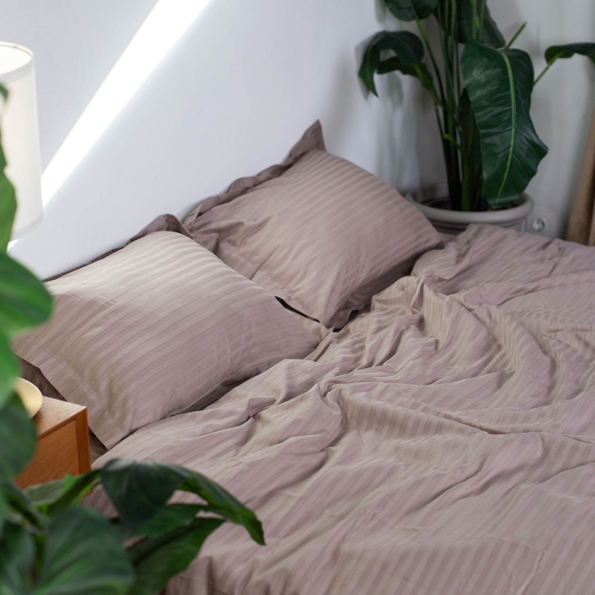 Комплект постільної білизни Страйп Сатин Dune Moona