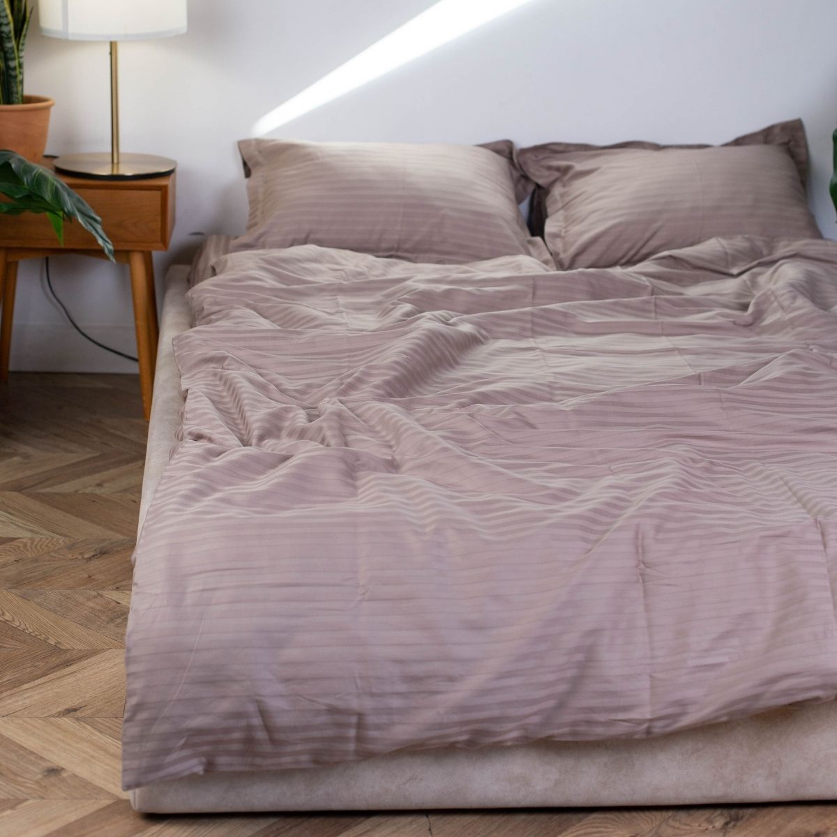 Комплект постільної білизни Страйп Сатин Dune Moona