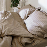 Комплект постільної білизни Cтрайп Cатин Dune