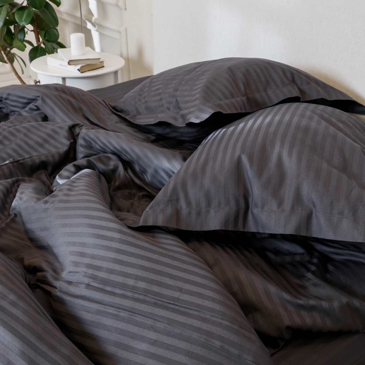 Набір наволочок Страйп Сатин Mineral