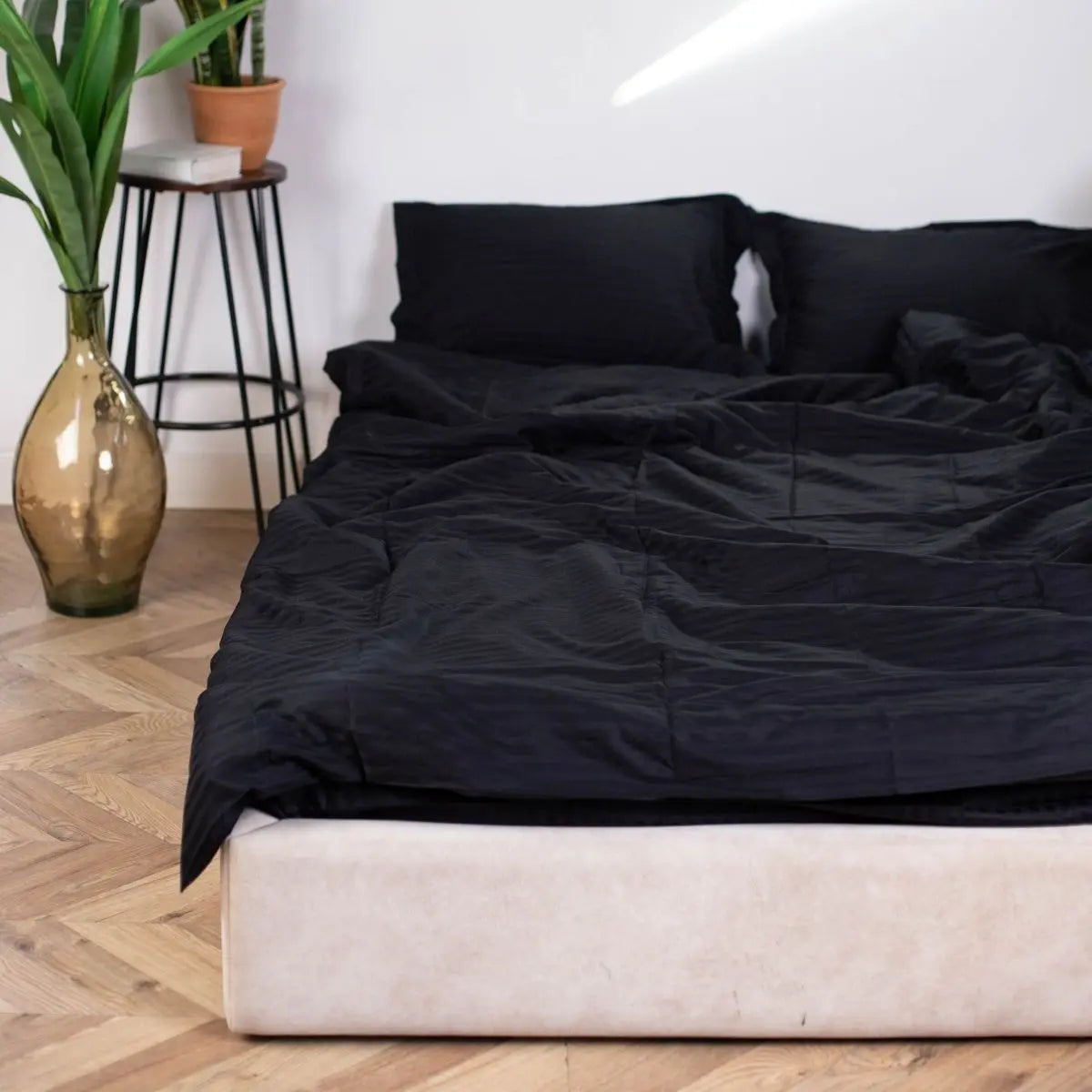 Комплект постільної білизни Страйп Сатин Vesuvio Moona