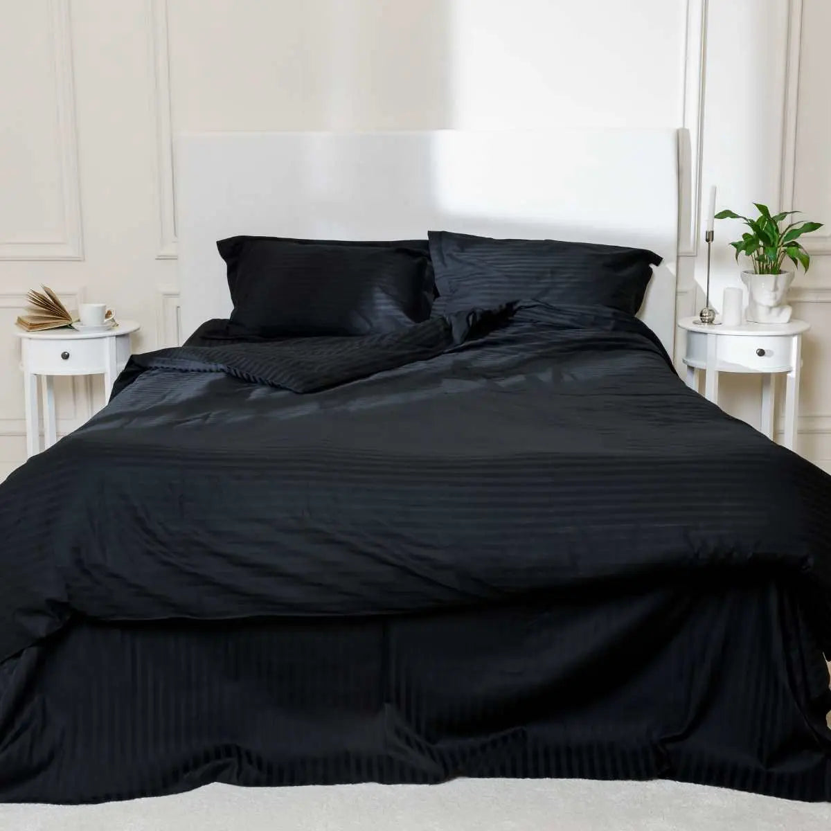 Комплект постільної білизни Cтрайп Cатин Vesuvio