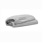Простирадло на резинці Сатин Premium Light Grey